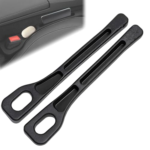 Hao Zhu 2Pcs Vehicle Mounted Gap Leak Proof Filling Strip, Car Seat Gap Filler Organiser,Car Gap Filler Organizer,Car Seat Gap Plug with Phone Holder,Auto Side Seat Gap Filler Organizer for Car
