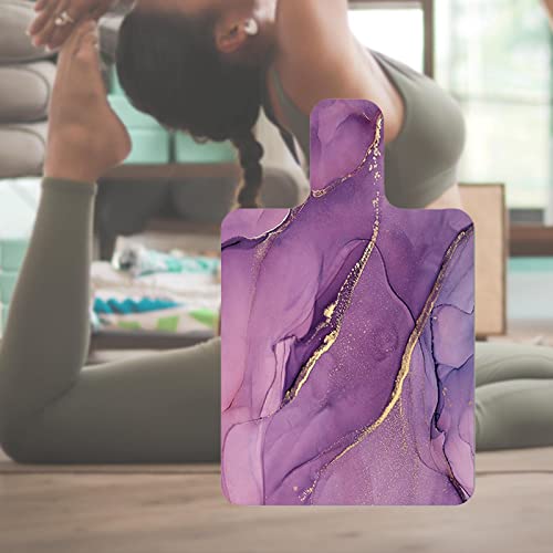 Foto von Perfeclan Gymnastik Pilates Matte für Reformer Fitness, Wildleder Yogamatte, rutschfeste Meditationsmatte waschbar für Fitness Sport Training, 99.6x61x0.15cm, Stil D