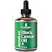 100% Organic Cold-Pressed Jamaican Black Castor Oil (2fl Oz) By Hair Thickness Maximizer. PURE + UNREFINED Oils For Thickening Hair, Eyelashes, Eyebrows. Avoid Hair Loss, Thinning Hair for Men + Women