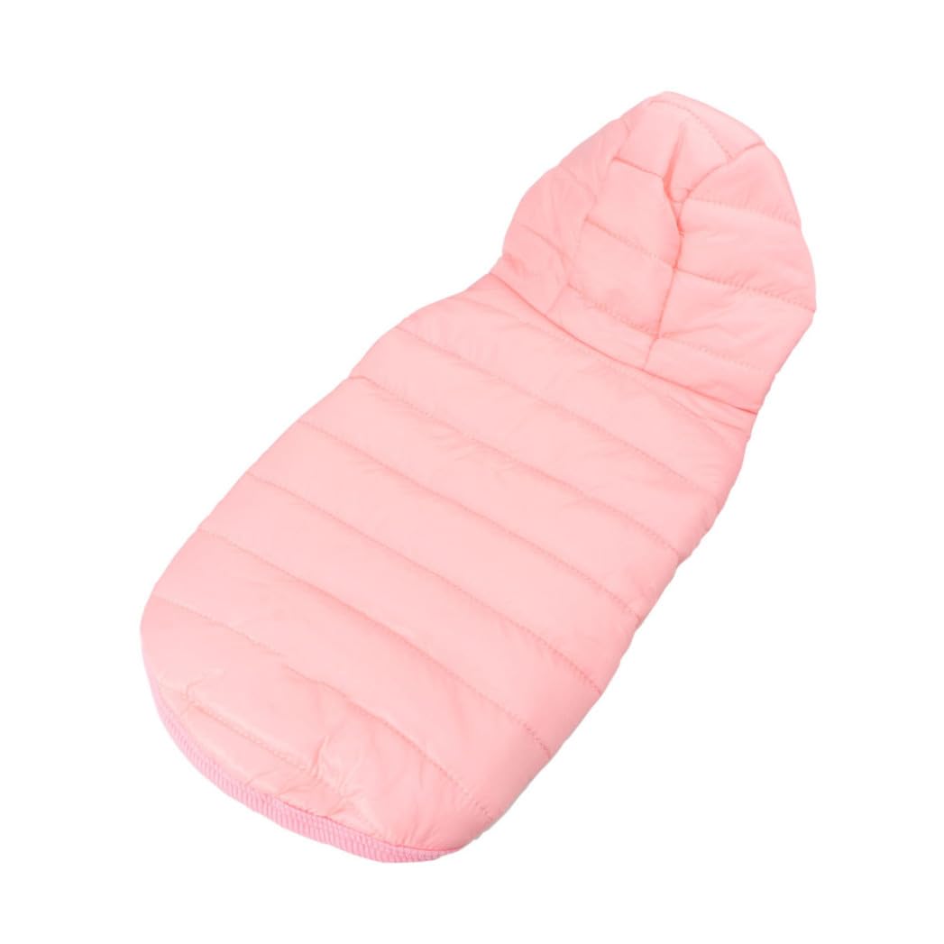 3 Piezas Vestido de Perro de Invierno Ropa con Capucha de Invierno para Mascotas Chaqueta de para Perros Cachorro Abrigos Ropa Perro de para Mascotas Rosa