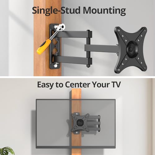 Monitor Computer Vesa Small 24 inch TV Wall Mount for 13-31", Full Motion - image 8