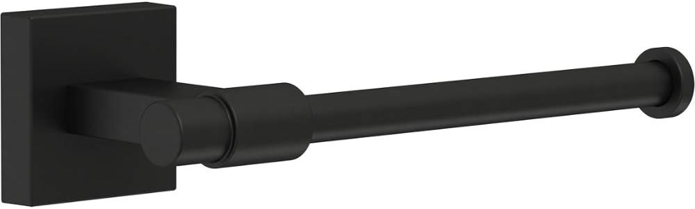 Franklin Brass MAX51-FB and MAX46-FB Maxted Toilet Paper Holder and Towel Ring in Matte Black