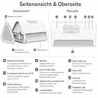 Tapo H500 CentralHub, 16GB integriert, Speicher erweiterbar auf bis zu 16TB, unterstützt 16 Kameras & 64 Sensoren, lokaler Speicher, HDMI, 5 GHz WLAN/Ethernet, integrierter Alarm, Matter – Ansicht 3