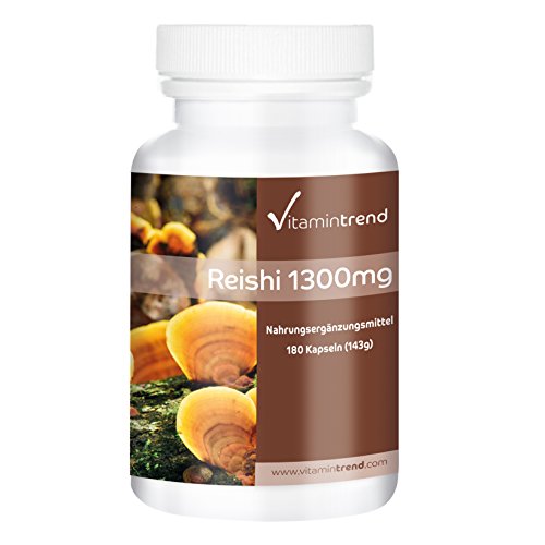 Reishi en polvo puro – Ganoderma lucidum – 1300mg por 2 cápsulas...