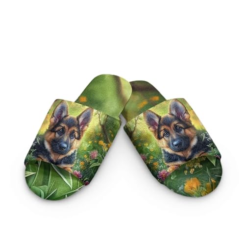 Wam Slippers for Women Men Bedroom Slippers Open Toe Warm House Shoes Indoor for Unisex