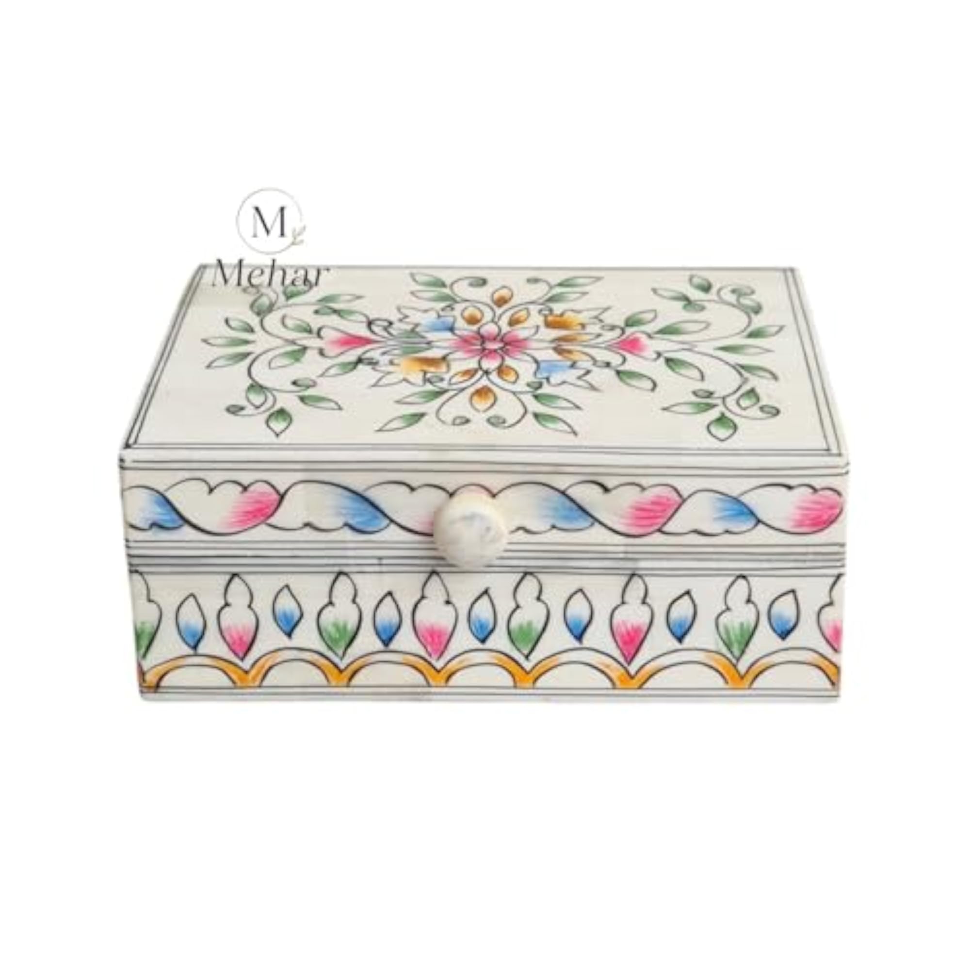 Handmade Bone Inlay Decorative Keepsake Organizer Box