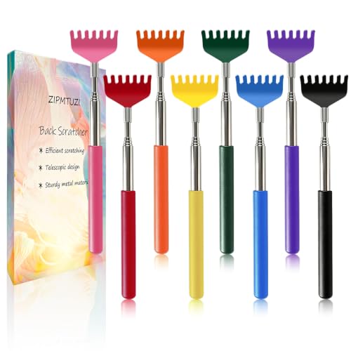 8 Pack Back Scratchers Set, Stocking Stuffers for Men Women Teens Adults