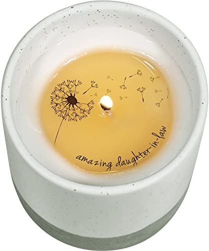 Pavilion - I Always Wished For A Daughter-In-Law Like You - 10-Ounce Surprise Hidden Message Natural Soy Wax Candle Cotton Scented, 1 Count (Pack Of 1), 3.5” X 4” #TOP6