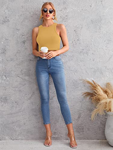 Image of Leriya Fashion Women's & Girls' Solid Asymmetrical Round Neck Cotton & Rayon Crop Top