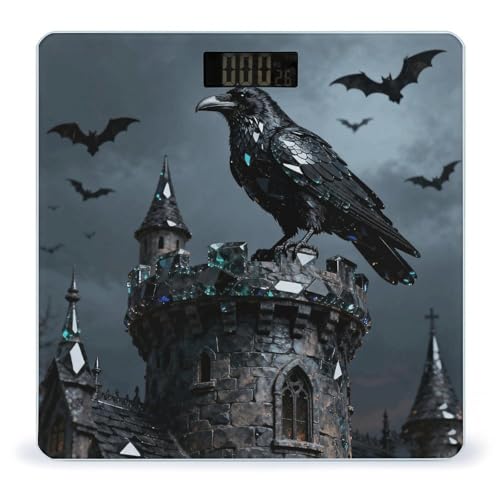 Báscula digital Obsidian Raven Tower para baño miniatura 1