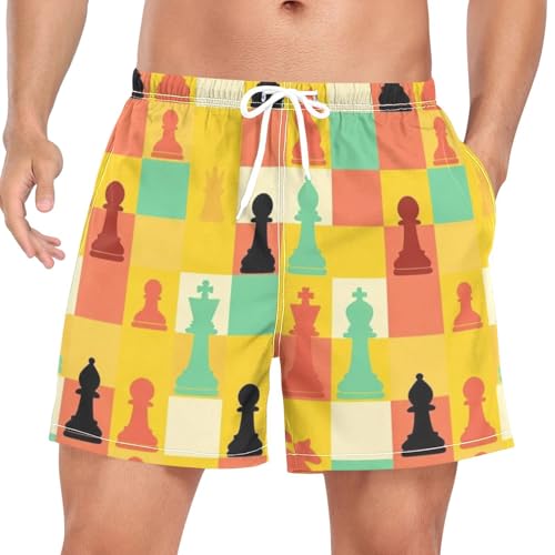Short volley homme anti-frottement muni d'une poche intérieure protectrice pour le sport d'été