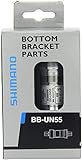SHIMANO Innenlager BB-UN55 68-115MM BSA, 4-Kant, inkl. Kurbelschrauben, Silber