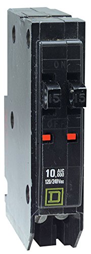 Square D QO 15/15 amps Tandem Single Pole Circuit Breaker