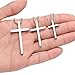 M MOOHAM Cross Necklace for Men - Silver Stainless Steel Mens Cross Chain Cross Pendant Cross Necklace 20 Inch, Christian Gifts for Men Catholic
