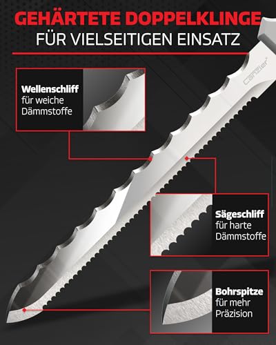 Canzler Dämmstoffmesser 28 cm – Präziser Dämmstoffschneider aus Edelstahl – Ansicht 4