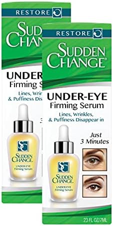 Sudden Change Instant Under-Eye Firming Serum - Under-Eye Bags Treatment for Puffiness, Lines, & Wrinkles - Wear With or Without Makeup - 3 Minute Results (0.23 oz)