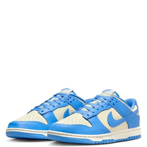 Nike Dunk Low Retro Men's Shoes (DV0833-113, Coconut Milk/Gym Red/Sail/University Blue) Size 113
