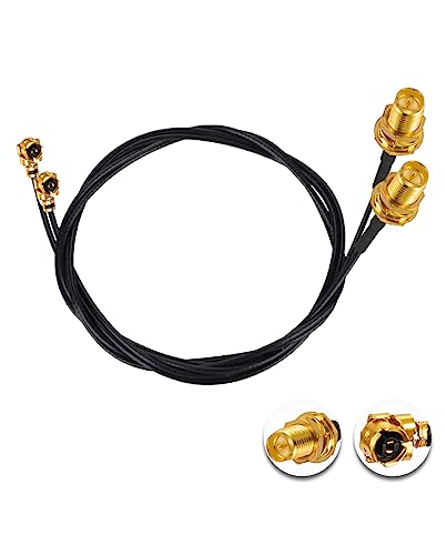 POBADY U.FL IPEX - RP-SMA X ᑹP[u 20C`/50cm U.fl/IPEX 1.13mm ~jsOe[P[u CX[^[ Mini PCIE lbg[NJ[h PCI Wi-Fi WAN s[