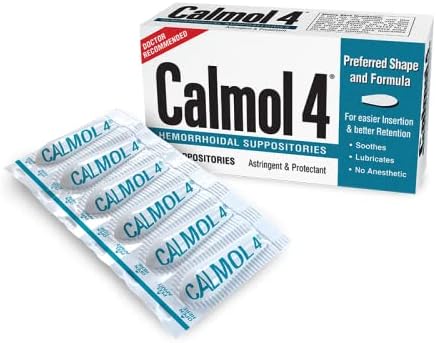 Calmol 4 Hemorrhoidal Suppositories, 3 Count