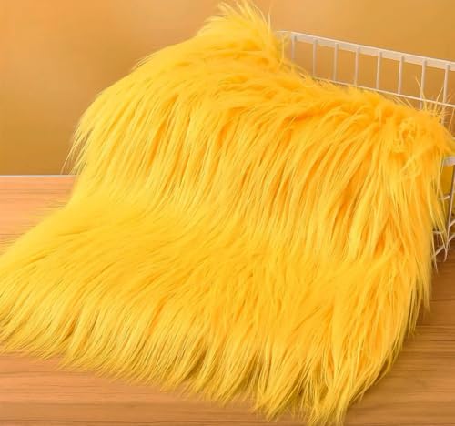 Faux Fur Fabric Square Patches for Crafts, Sewing, Costumes, Seat