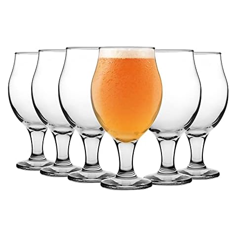 12x Angelina Tulip Shaped Beer Glasses Cover