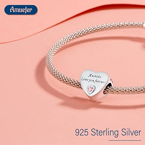 Image of Mothers Day Birthday Number Love Family Friendship Graduation Auntie Grandma Dad Mom Charms for Pandora Bracelets Necklaces, Gifts Women, for Anniversary Valentines Christmas