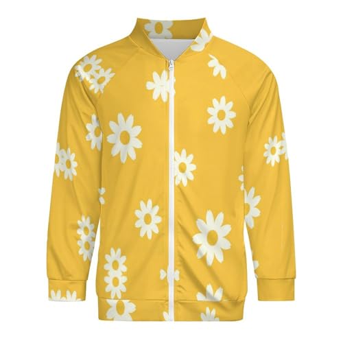 Veste de baseball blouson bomber fleurs look décontracté y2k - 3