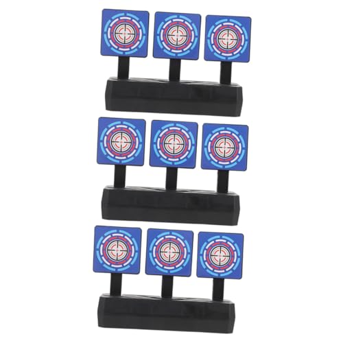 VICASKY 3pcs Target Targets Stand Auto Resetting Automatic Return Board Game Rebounding Self-resetting Plaything Soft Board React Shot Practice Sport Plastic Pp