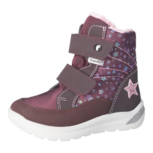 RICOSTA GISA - Botas para niña, ancho medio, suelto, Sympatex, vegano, Mora 380, 27 EU
