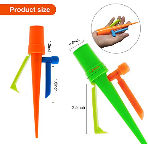 【2020 NEW】 Plant Self Watering Spikes System Non-stop Water, Automatic Irrigation Plant Waterer with Slow Release Control Valve Switch, Adjustable Water Volume Drip System for Outdoor Indoor Plants - Thumbnail 3