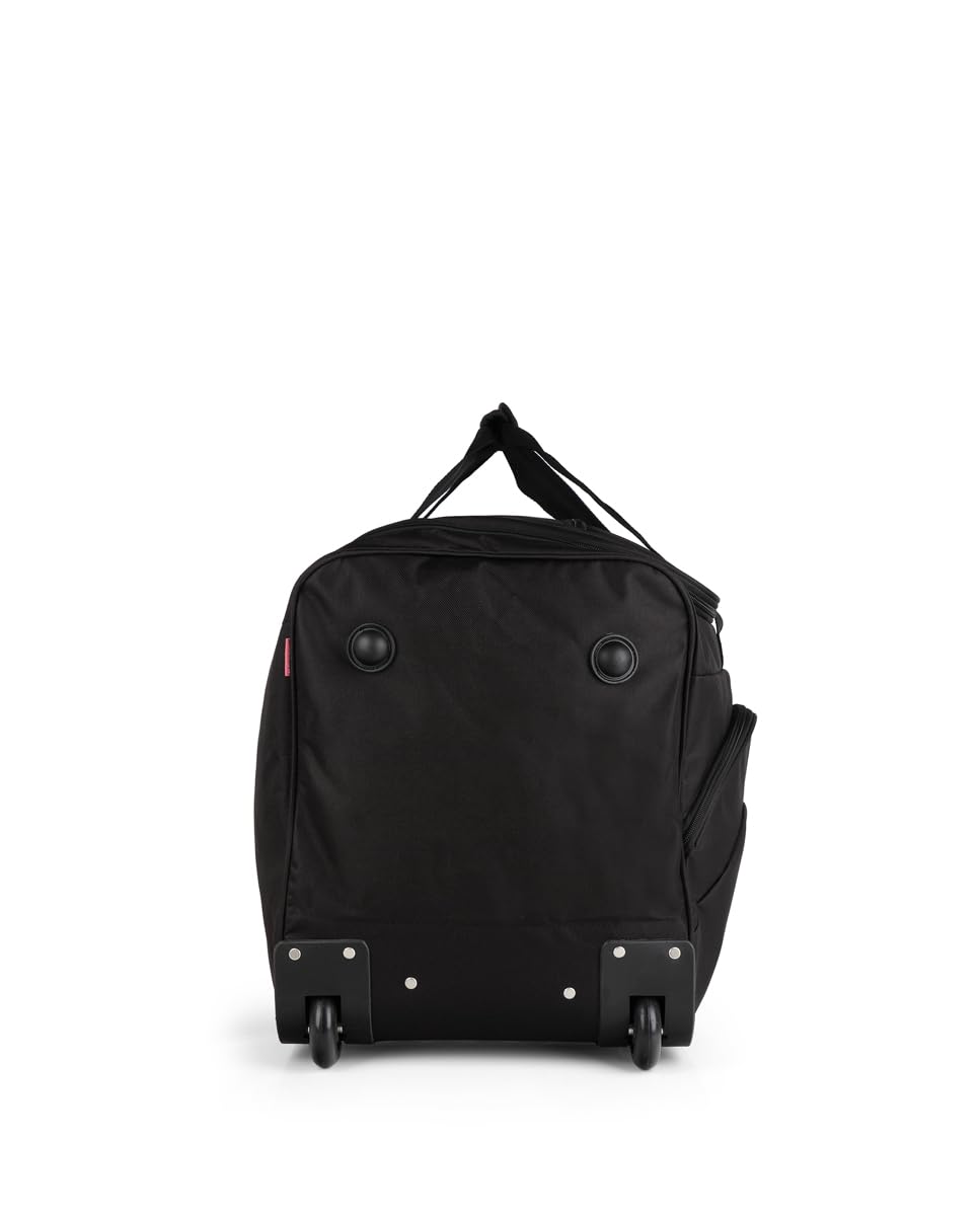 Gabol - Bolso de Viaje Grande con Ruedas Week Eco 66x40x33cm y Capacidad 87L - Interior Forrado con Compartimentos - con Asa de Mano - Diseño Español en Poliéster Reciclado RPET - Negro