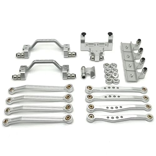 RC���[�V���O�p�[�c For WPL For C64 1/16 �����V���[�V�����N���b�h�v�����b�h�}�E���g�V���b�N�}�E���g�T�[�{�u���P�b�g�Z�b�g Rc �J�[�A�b�v�O���[�h�A�N�Z�T���[(Silver)
