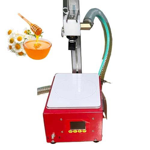 Llenadora de líquidos, Altura Ajustable de 0 a 33 cm, Volumen de llenado de 20 g a 5 kg, caudal de 3,8 l/min, Bomba de Engranajes, Bomba de Acero