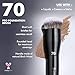 Professional Super Dense Foundation Buffing Brush 70, Black Handle with Soft Short Bristles for Powder and Liquid Makeup Application