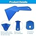 Moicstiy 4 Pcs Drywall Trowel Plastic Inside Corner Trowel Tool for Drywall Tools Corner Trowel Building scraping(Blue)