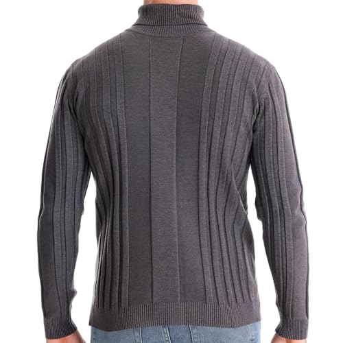Xiaojmake Men's Casual Turtleneck Sweaters Warm Twisted Pattern Slim Fit Ribbed Knitted Pullover Sweater Thermal Undershirt2