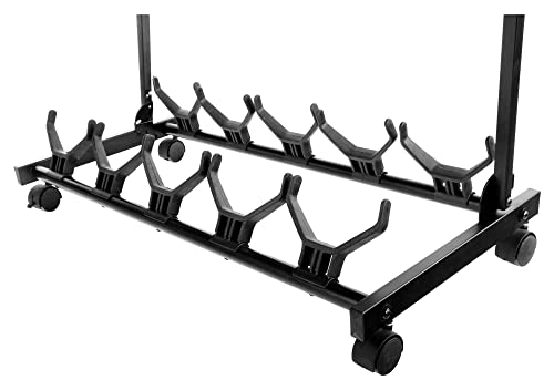 Rocktile Multi Stand 5 positions pour guitares avec roulettes pour guitares E/A - Les Beatles, Paul McCartney, John Lennon, RIngo Starr, George Harrison Rocktile Multi Stand 5 positions pour guitares avec roulettes pour guitares E/A – Image 3