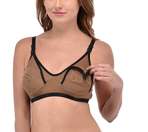 Image of Fabme Women's Melange Nursing Bra - Pack of 1 - (Cups B, C, D) (Sizes 30 to 44)