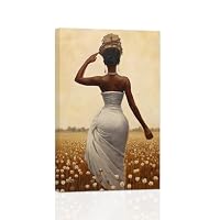Amazon.co.jp: ZXHYWYM 黒人女性 フラワーヘッド ウォールアート