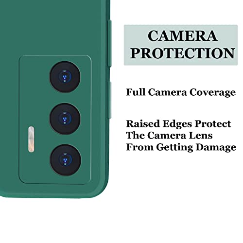 Image of A rtistque Back Cover Case for Vivo V23e 5G / Vivo Y75 4G with Camera Protection | Shockproof TPU | Stylish Protective Design | Slim Fit | Ultra Matte | Vivo V23e 5G / Vivo Y75 4G Back Cover - Green