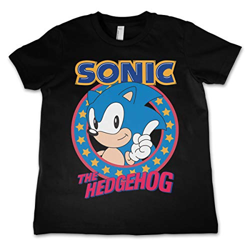 Sonic The Hedgehog Officially Licensed Kids T-Shirt (Black), 3-4 Years