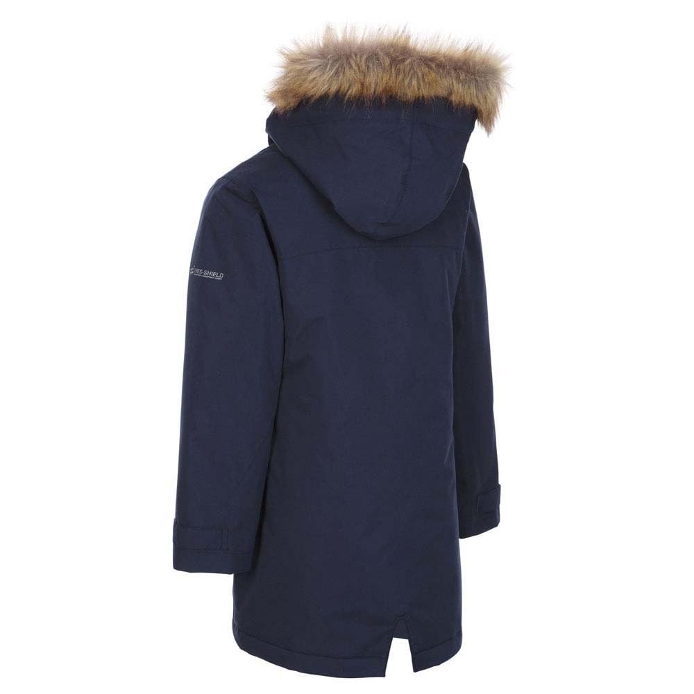 Trespass Girls Rhoda Waterproof Jacket (9-10 Years) (Navy)