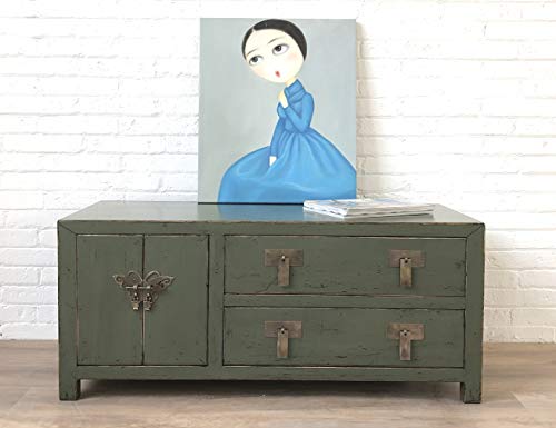 Cómoda aparador Consola cajonera Armario gabinete guardarropa Chino Asiatico Oriental Antiguo Vintage Shabby Chic Colonial