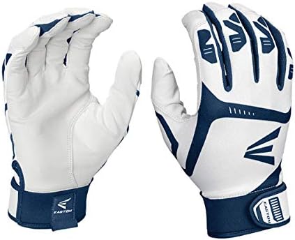 EASTON GAMETIME Batting Gloves | Baseball Softball | Adult Large | Navy