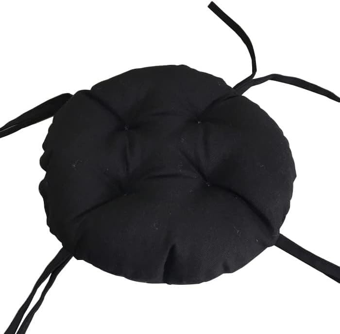 Thick Round Chair Seat Cushion with Ties - Non-Slip Round Bar Stool Cushions Thick & Comfy Seat Pad for Stools/Chairs/Kitchen/Dining(#3,25cm(10inch))