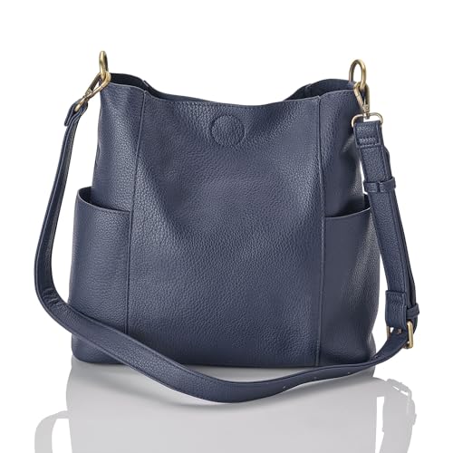Joy Susan Side-Pocket Bucket Bag: Kayleigh Crossbody