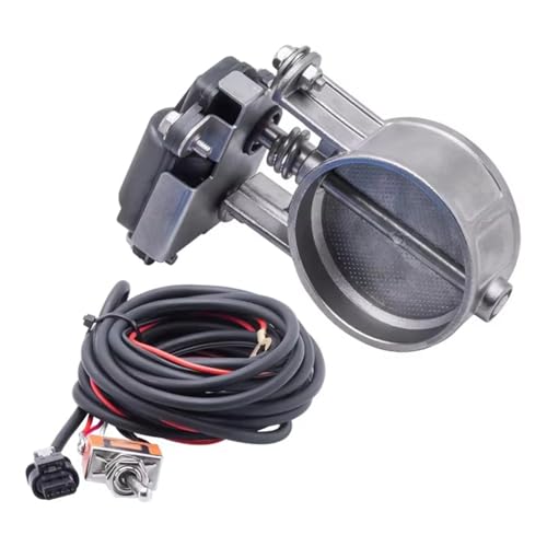 Terminale Di Scarico Valvola di scarico universale con controllo elettrico automatico da 51/60/63/70/76 e 89 mm, bassa pressione, con interruttore Terminali Di Scarico Per Auto(3.5 with switch)