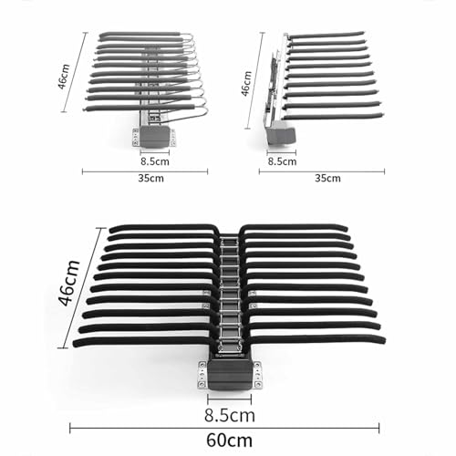 Rangement de penderie extensible et peu encombrant style tiroir
