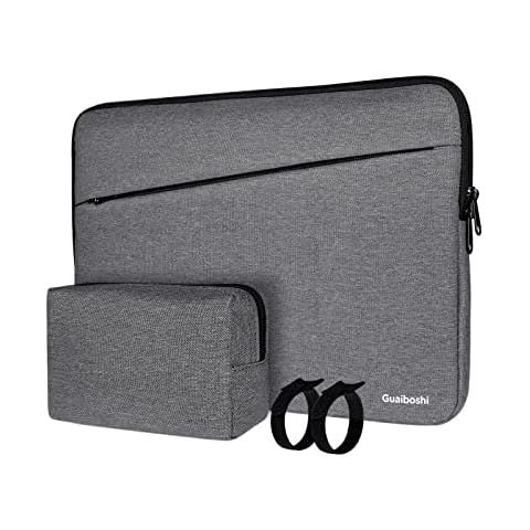 Laptop Sleeve Compatible with MacBook Air/Pro, 13-13.3 inch Notebook, MacBook Pro 14 inch 2023-2021 A2779 M2 A2442 M1, Protective Carrying Bag with Small Case, Gray Cover