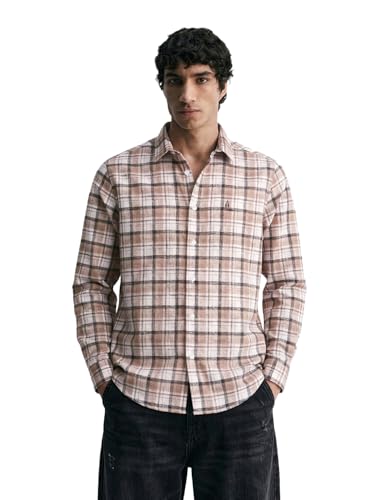 Chemise pour homme mauve clair ajustée taille S en tissu respirant et doux